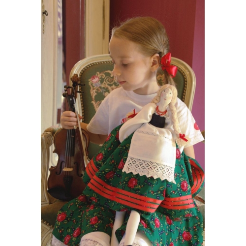 Lalka w stroju ludowym - Kurpianka